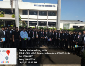 Industrial Visit at Maharashtra Scooters, MIDC, Satara