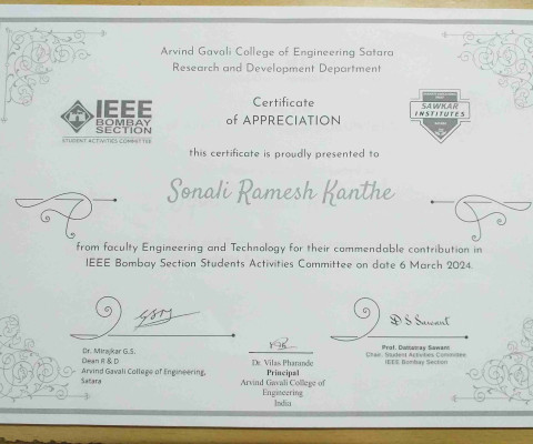 Contribution in IEEE Bombay Section Students Activities Committee