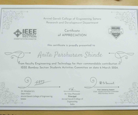 Contribution in IEEE Bombay Section Students Activities Committee