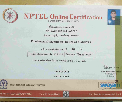 NPTEL Online Certification