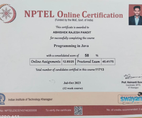 NPTEL Course Completion