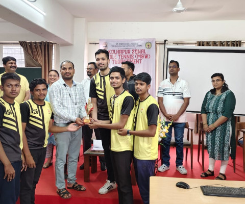 Winner Table Tennis Team at DBATU, Kolhapur Zonal Matches