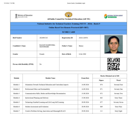 National Initiative for Technical Teachers Training (NITTT - 2024)