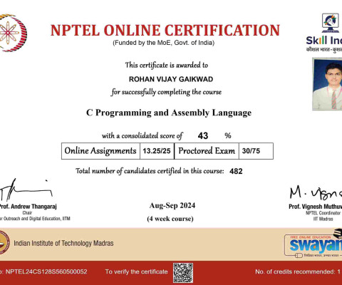 NPTEL Online Certification 