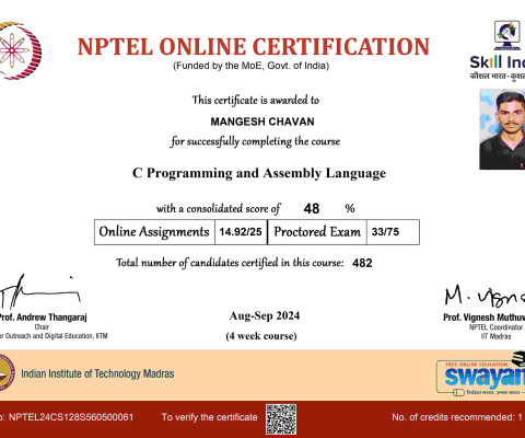 NPTEL Online Certification